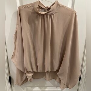 Tyche Taupe Women's Blouse